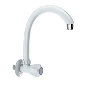 Watertec Sinktap Wallmounted Long Spout 1/2"-WHITE