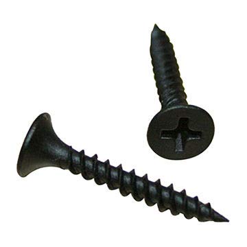 Black dry wall screw 25x6mm