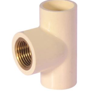 Finolex Cpvc Red Brass Tee 3/4" X 1/2"